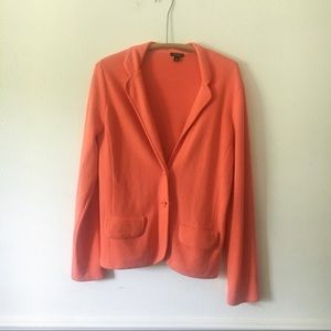 Peach ANN TAYLOR cardigan sweater blazer Pink
